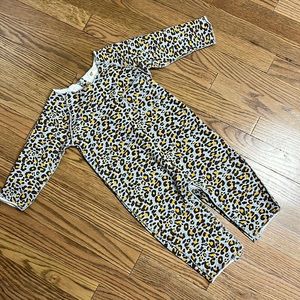 Monica + Andy animal print sweatshirt romper